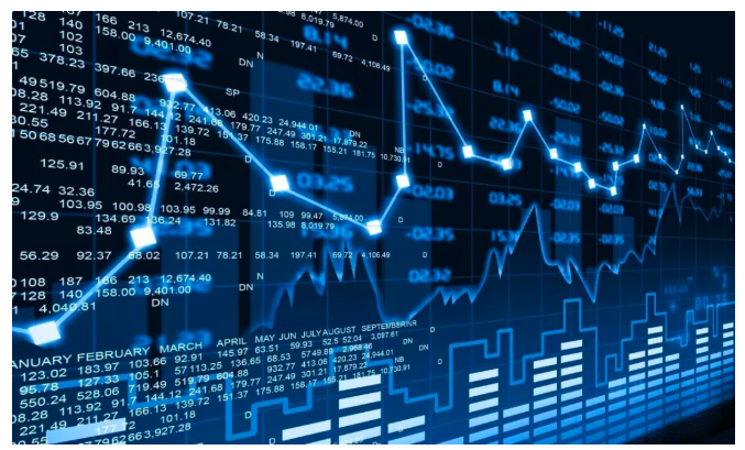 Imagen representando trading automatizado con inteligencia artificial, cálculos matemáticos y generación de ingresos